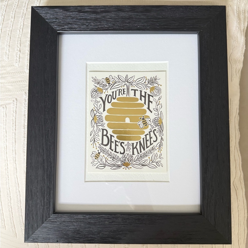 Wood Grain Black Frame